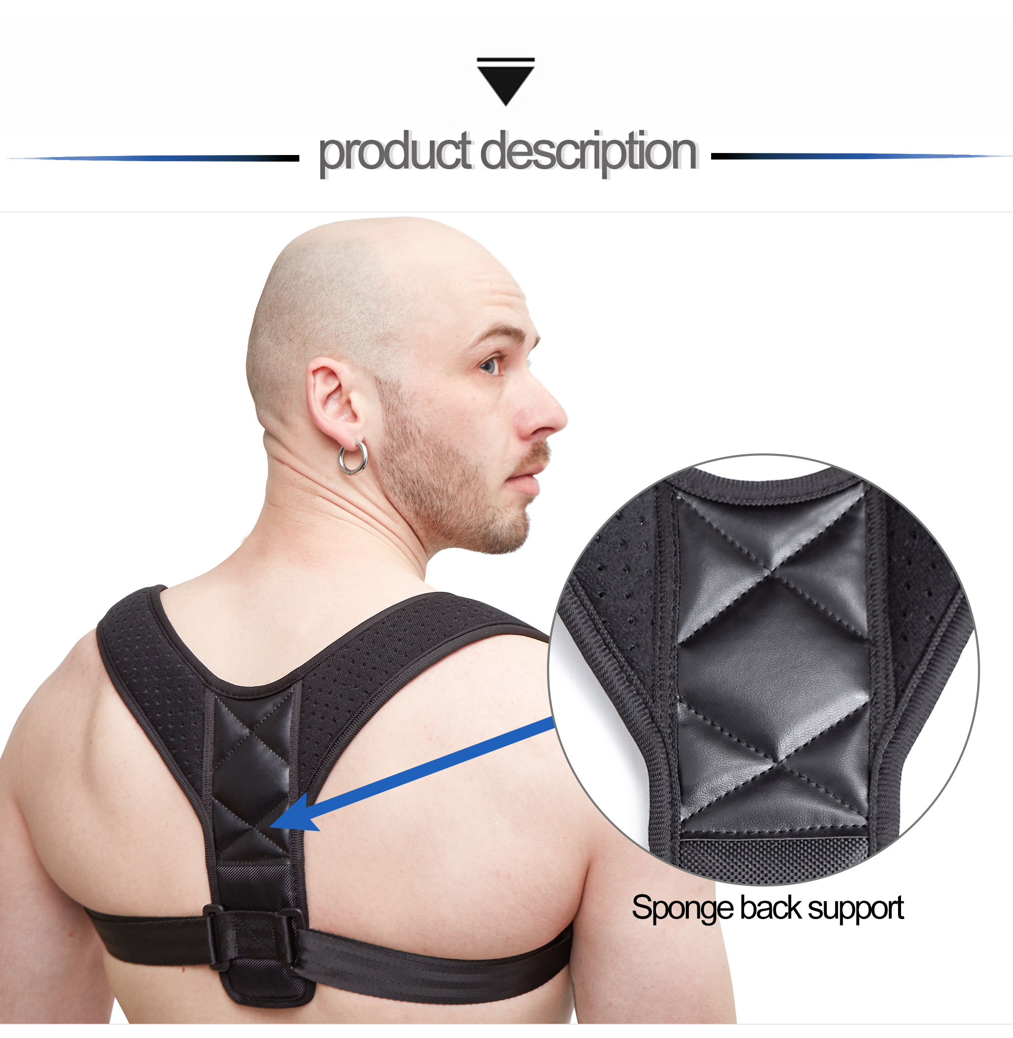 Good Quality Adjustable Upper Back Belts Student Posture Corrector Humpback Correction Belt posture corrector back brace BestSuppliers