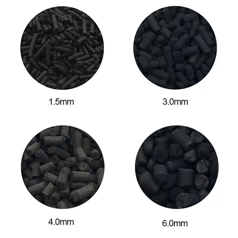 3mm/4mm Bulk Pellet High-performance Columnar Activated Carbon Wood Charcoal