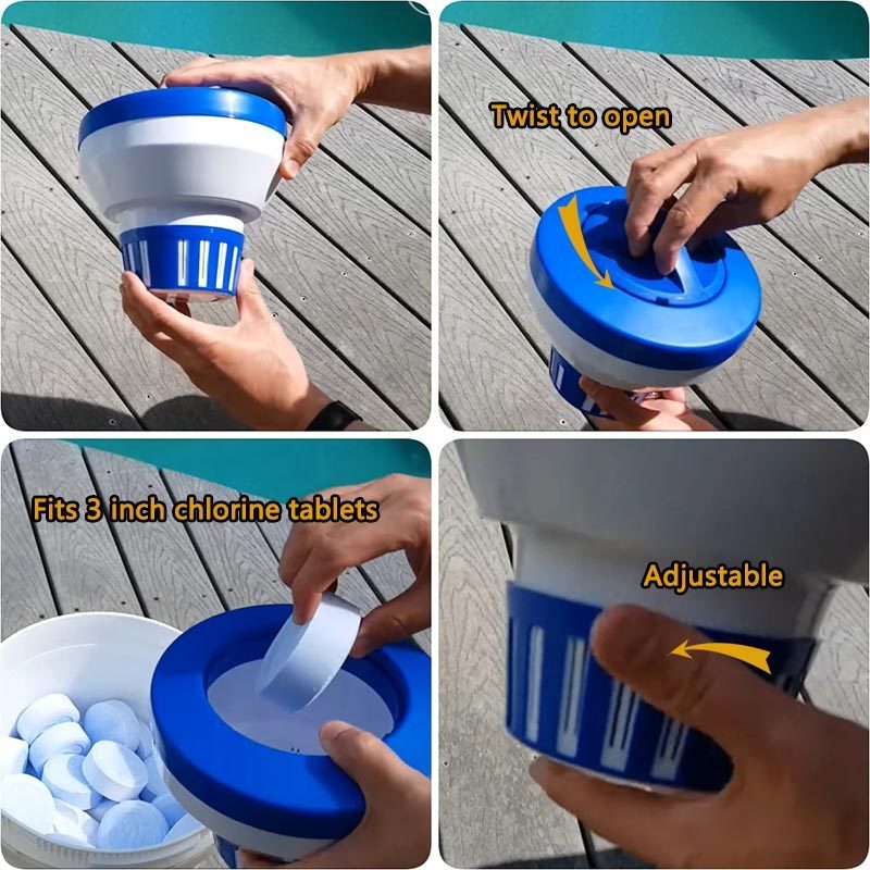 Secco Tablets Chemical Dispenser Used for Swimming Pool Purpose SPA Chemical Chlorine Feeder