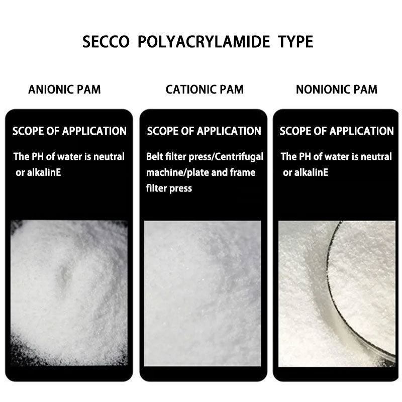 Hot sales wastewater treatment chemicals flocculant anionic cationic polyacrylamide pam polymer powder