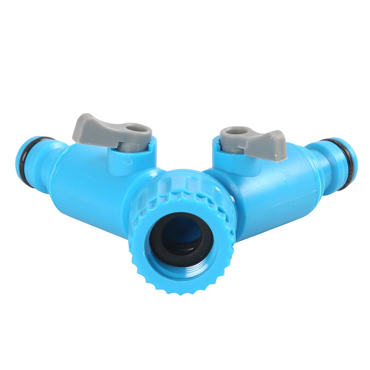 Handle plastic for agriculture drip irrigation garden hose connector to ball valve 2 way valve