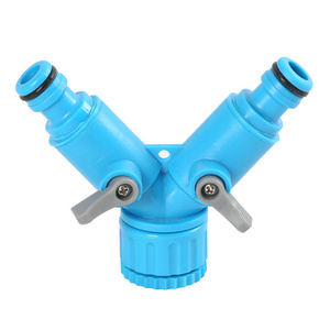 Handle plastic for agriculture drip irrigation garden hose connector to ball valve 2 way valve