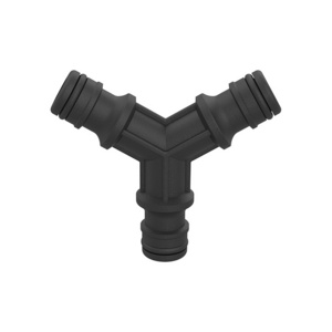 Best selling good quality plastic 3 way splitter water irrigation fittings quick pipe y shaped hose connector