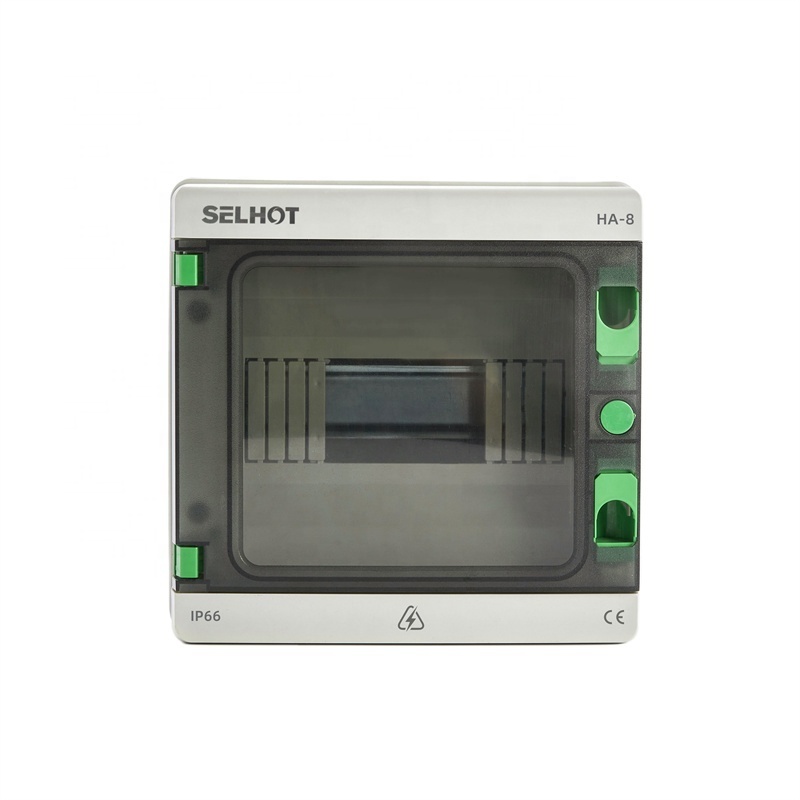 SELHOT HA-4 factory ip65 outdoor waterproof 4 ways PV Power Solar System AC/DC circuit breaker distribution box