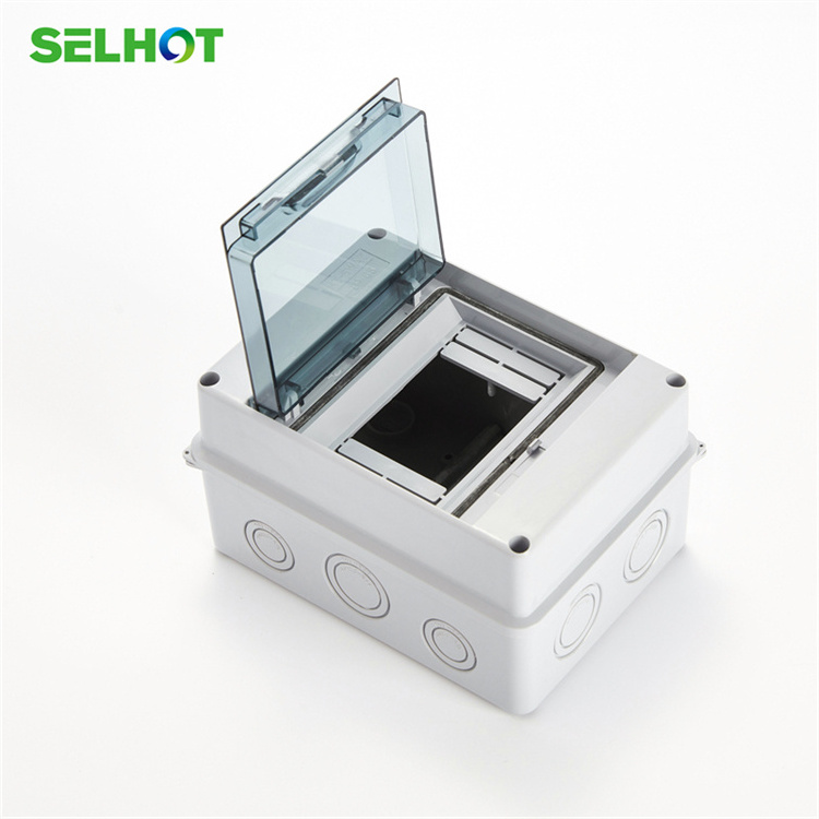 SELHOT  new ip65 plastic waterproof electrical junction box ac distribution box solar Electrical 5 Modules with bus bar