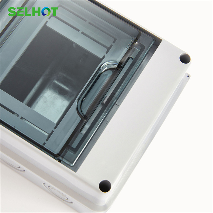 SELHOT  new ip65 plastic waterproof electrical junction box ac distribution box solar Electrical 5 Modules with bus bar