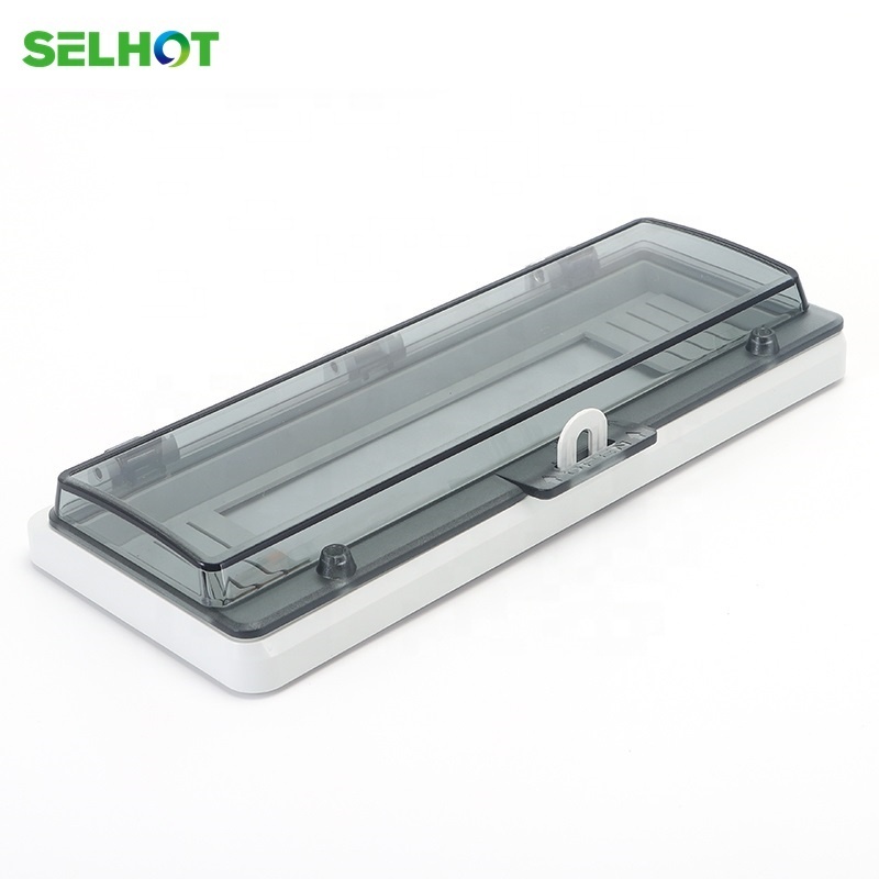 SELHOT SHW-16A transparent window hood  cover ip67 circuit breaker switch distribution box