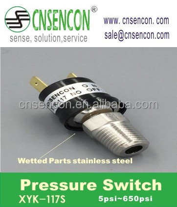 CNSENCON (XYK-114 and 117) oil water air pressure switch control air pressure switch 12 volt