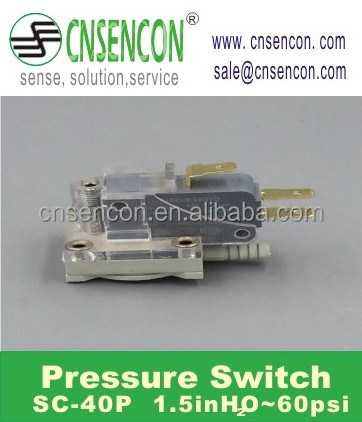 low pressure switch SC-40P/V for breathing machine