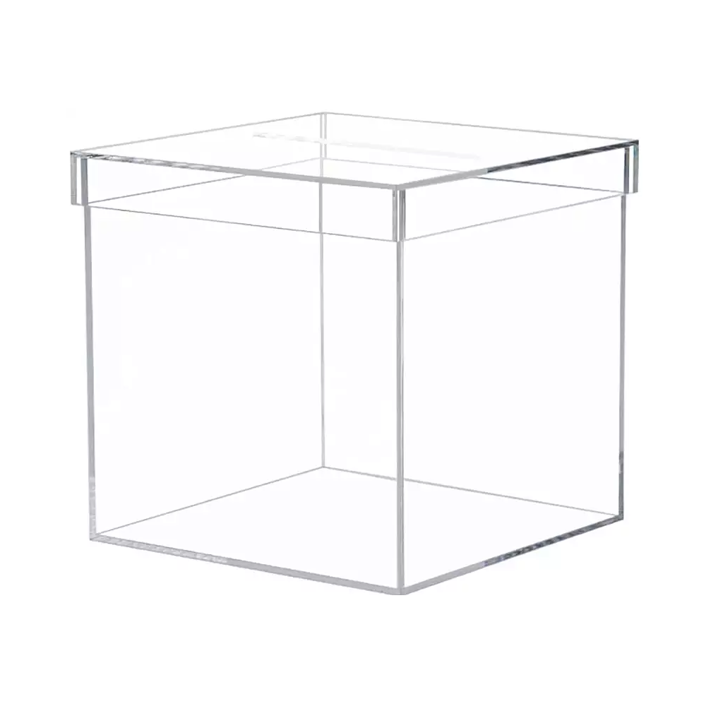 custom trading card acrylic display case Wholesale clear acrylic poke storage display box with lids clear acrylic display case