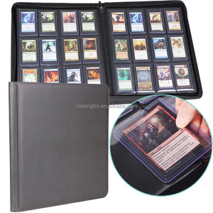 12 Pockets Top loader Binders PU Folder Game Leather Tcg MTG Yu-Gi-Oh Trading Card Album Toploader Binder