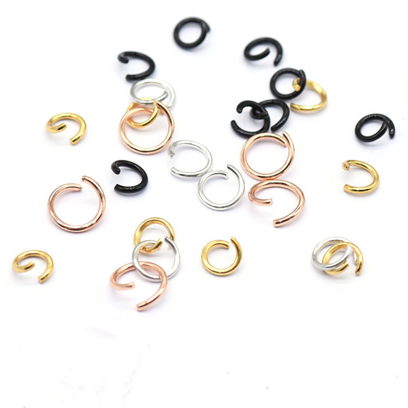 2.5mm 3mm 3.5mm 4mm 4.5mm 5mm 6mm 7mm 8mm 9mm 10mm 12mm Jewelry Findings Round Split Connector Stainless Steel Open Jump Rings