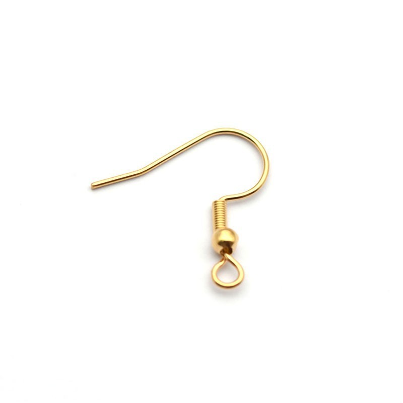 DIY Stainless Steel Earring Hook Chunky Women 18K Gold Plated Hoop Earrings Jewelry Accessories