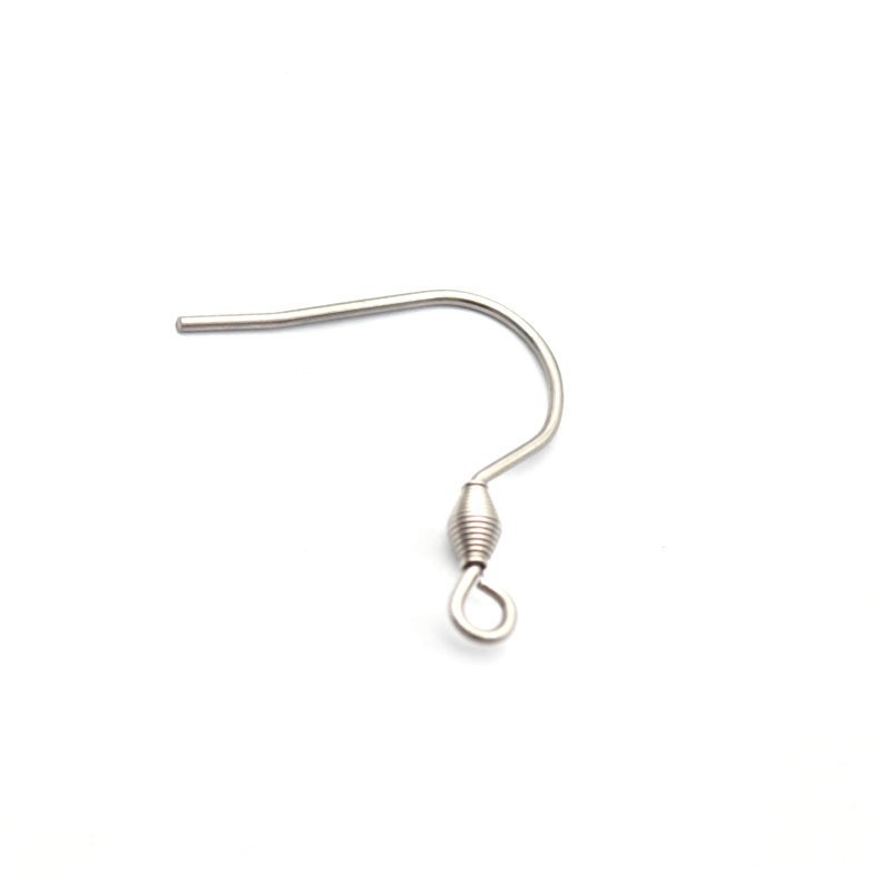 DIY Stainless Steel Earring Hook Chunky Women 18K Gold Plated Hoop Earrings Jewelry Accessories