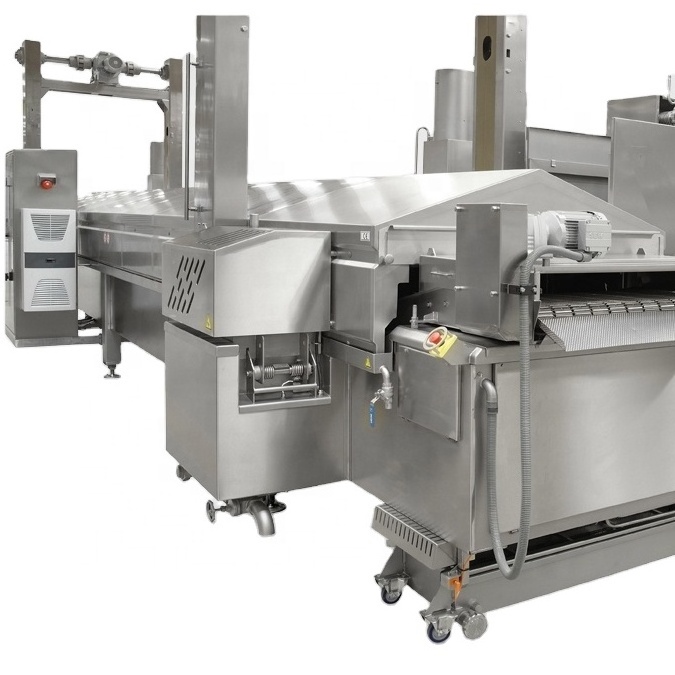 Large Capacity Crispy Shrimp/Seafood Pie Frying Process Line Machine