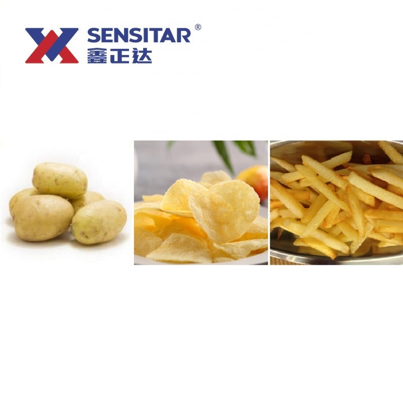 Fully frozen french fries line potato chips line and automatic potato chips making machine price