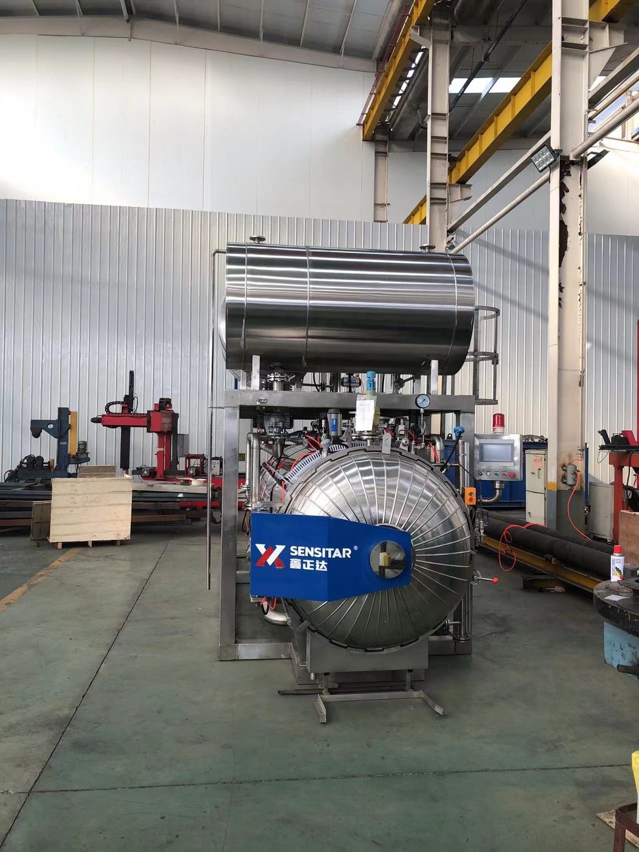 Stainless steel ASME certificate industrial retort sterilizer steam canned food autoclave machine price