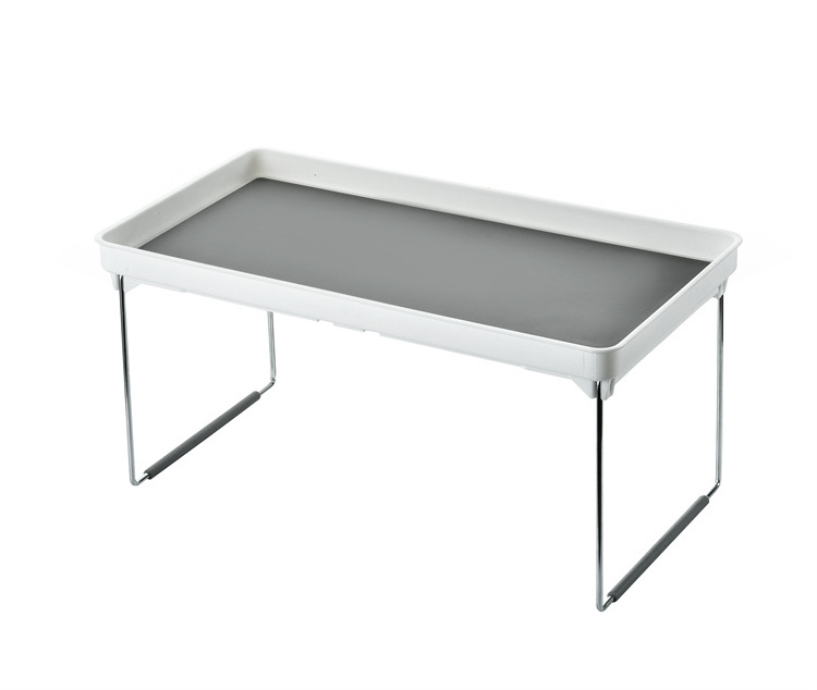 SA-8497 Plastic folding steel foot plastic shelf