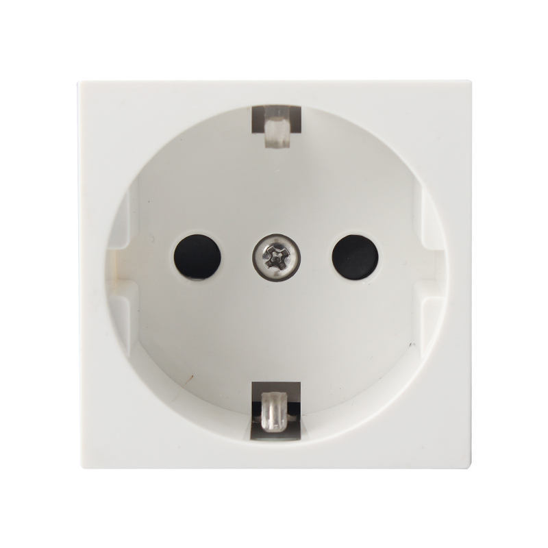 Oem Outlet 16a 250v 45*45mm Euro Standard Electrical Plug Power And 3 Pin Electrical Plug Switched Wall Socket