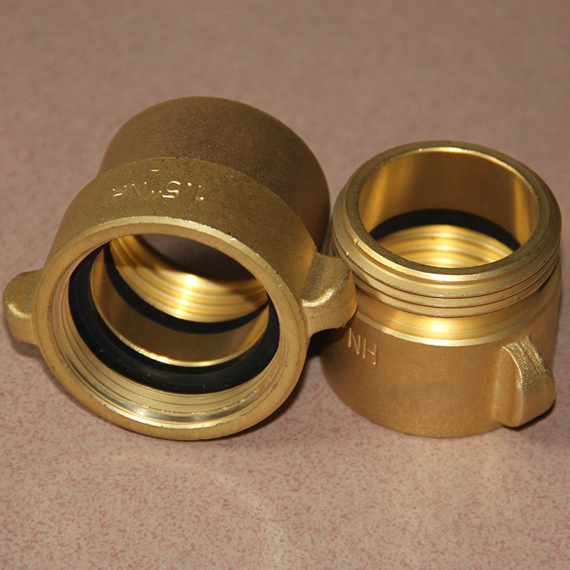 Good Price American Type 2.5 Inch Layflat Hydraulic Plain Brass Quick Water Connect Fire Hose Coupling