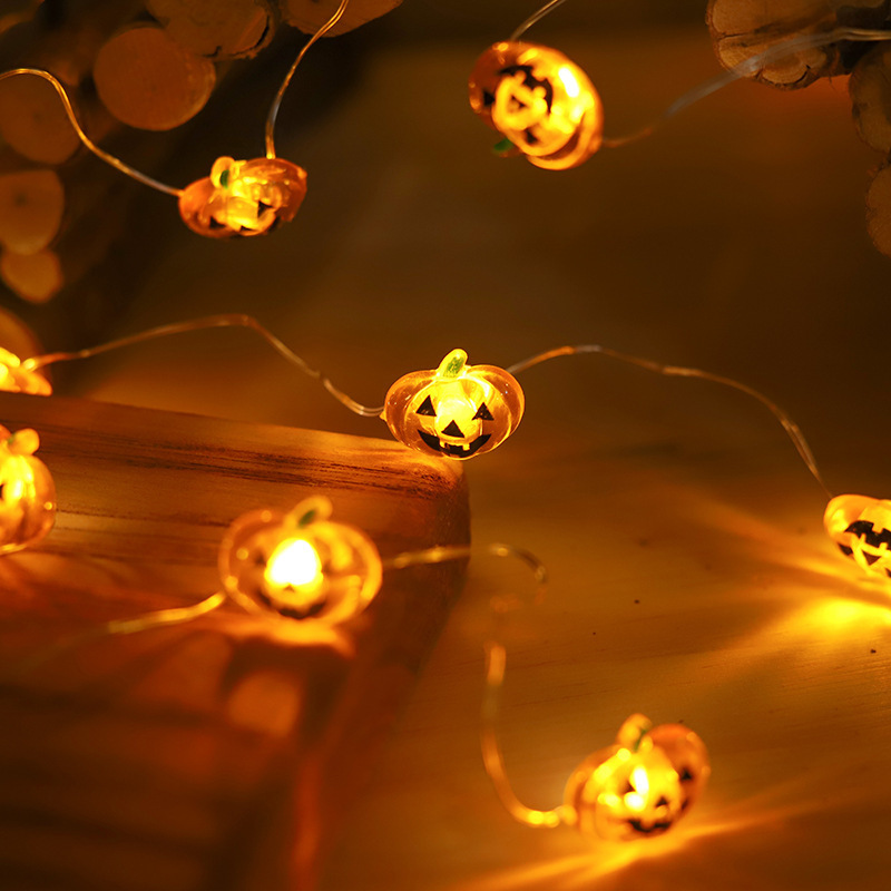 hot selling LED String Pumpkin Lamp Light All-Star Halloween Decorations For Home Garden Halloween Party light led string lights