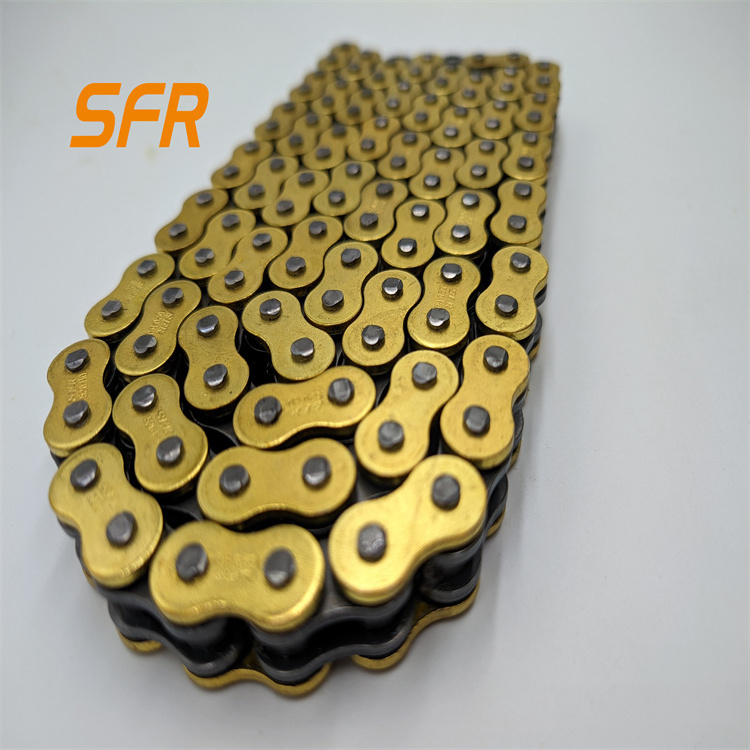 Motorcycle Chain gold 415 420 428 428H 520 525 530 O ring 520HO 520HV motorcycle chains