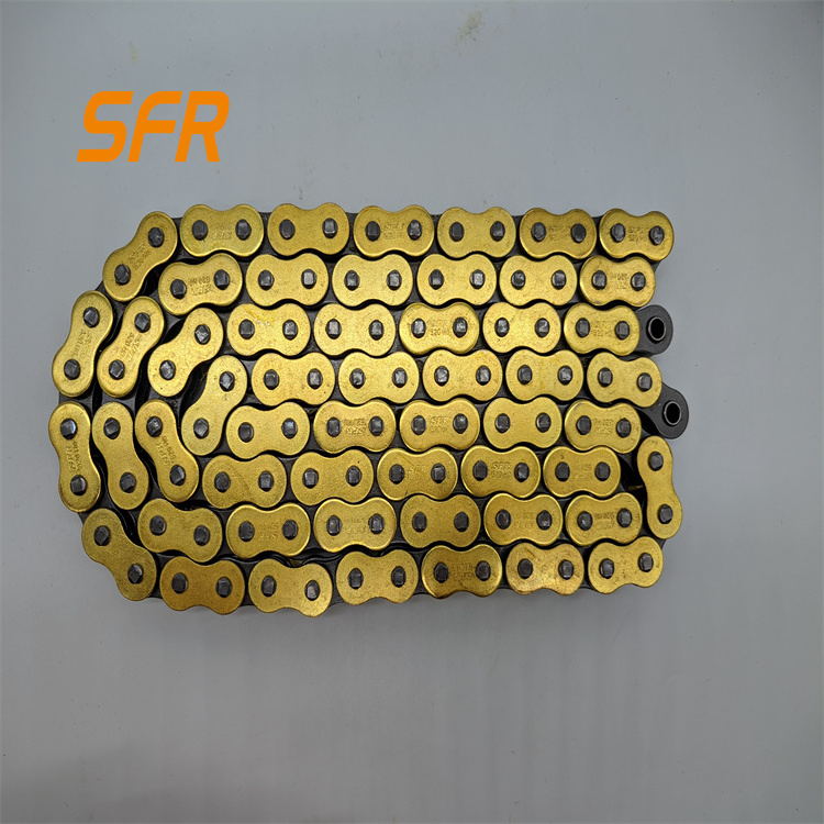 Motorcycle Chain gold 415 420 428 428H 520 525 530 O ring 520HO 520HV motorcycle chains