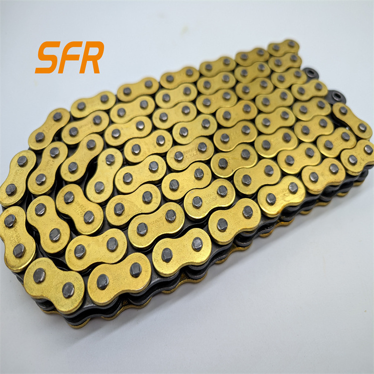 Motorcycle Chain gold 415 420 428 428H 520 525 530 O ring 520HO 520HV motorcycle chains