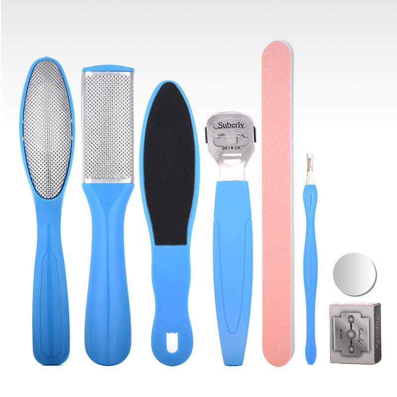 8PCS Professional Foot Care Kit Pedicure Tools Rasp Dead Skin Remover Clean Toenail Stainless Steel Foot File And Callus Remover