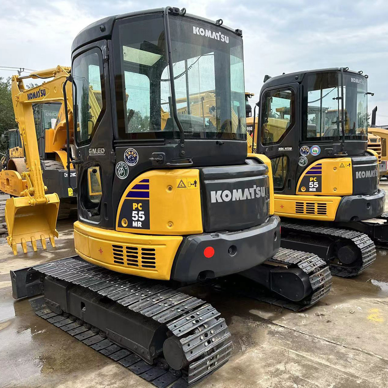 Japan Used Machine Mini Komatsu PC55MR Crawler Excavators Mini Digger 6 Ton In Stock