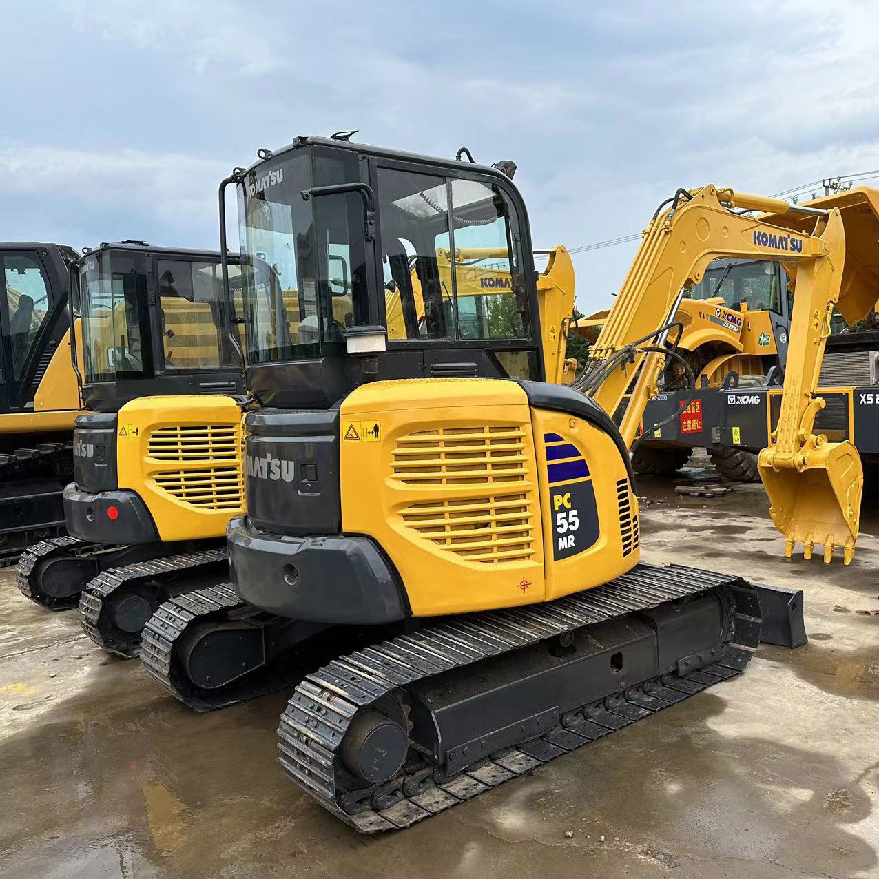 Japan Used Machine Mini Komatsu PC55MR Crawler Excavators Mini Digger 6 Ton In Stock