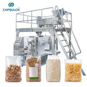 Fully Automatic Food Salt Sachet Packaging 1kg 5kg 10kg 15kg 20kg Large Bag Rice Grain Sugar Powder Flour Packing Machine