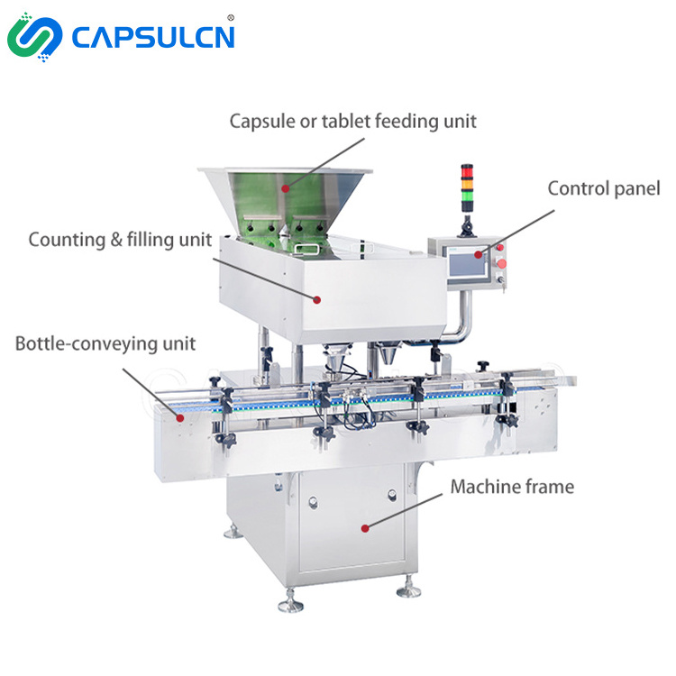 CapsulCN High Capacity Soft Gelatin Capsule Electronic Counter Slim Capsule Size Tablet Particle Counting Machine