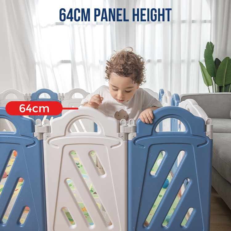 16+2 Panel Eco-friendly Adjustable UFO Fence Plastic Foldable Baby Children Playpen