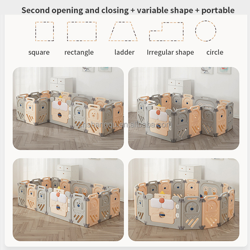 wholesale fashion comfortable t child indoor foldable playard with ma baby fence kids playpen for baby and toddler