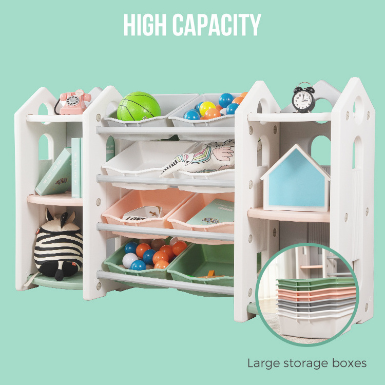 Kids Daycare Furniture Sets Children Toy Storage Shelf Baby Nursery Furniture