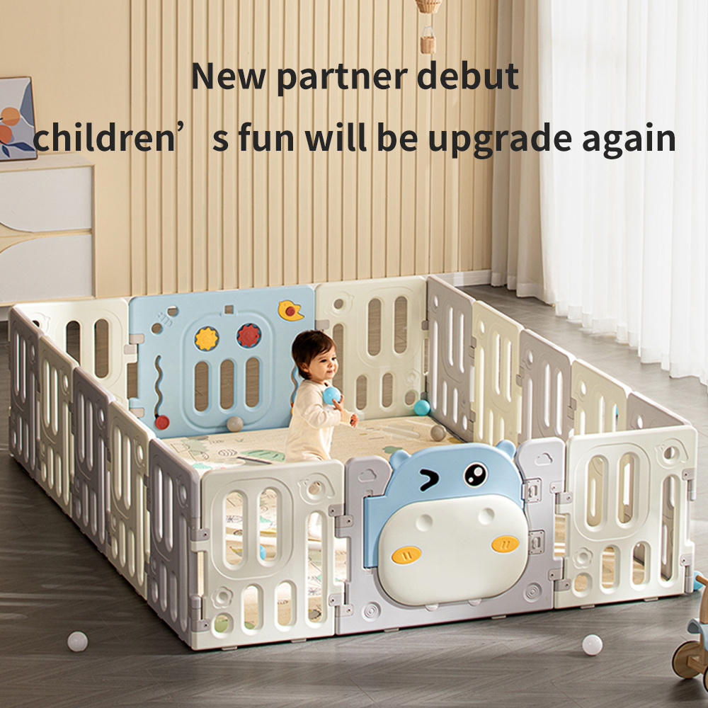 children's indoor foldable plastic folding baby fence playpen for baby and toddler