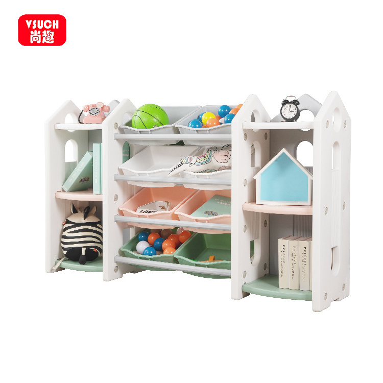 Kids Daycare Furniture Sets Children Toy Storage Shelf Baby Nursery Furniture