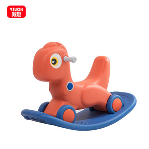 Multifunction Plastic Animal Kids Children Blue Plastic Riding Rocking A Horse Toy