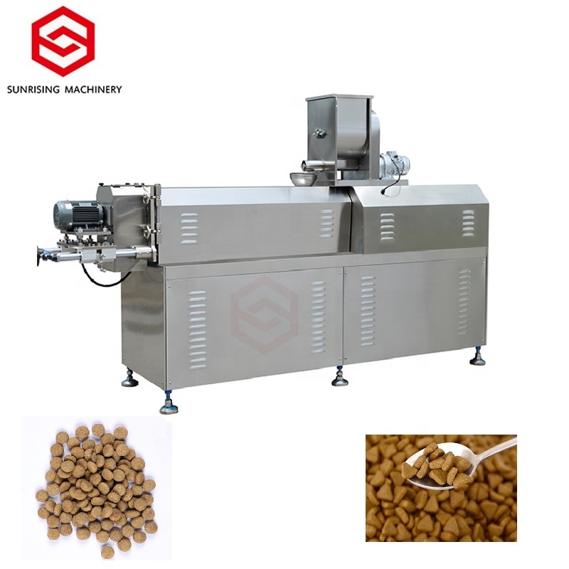 Fully automatic 100kg/h-6ton/h dog cat pet food processing machine extruder equipment plant line