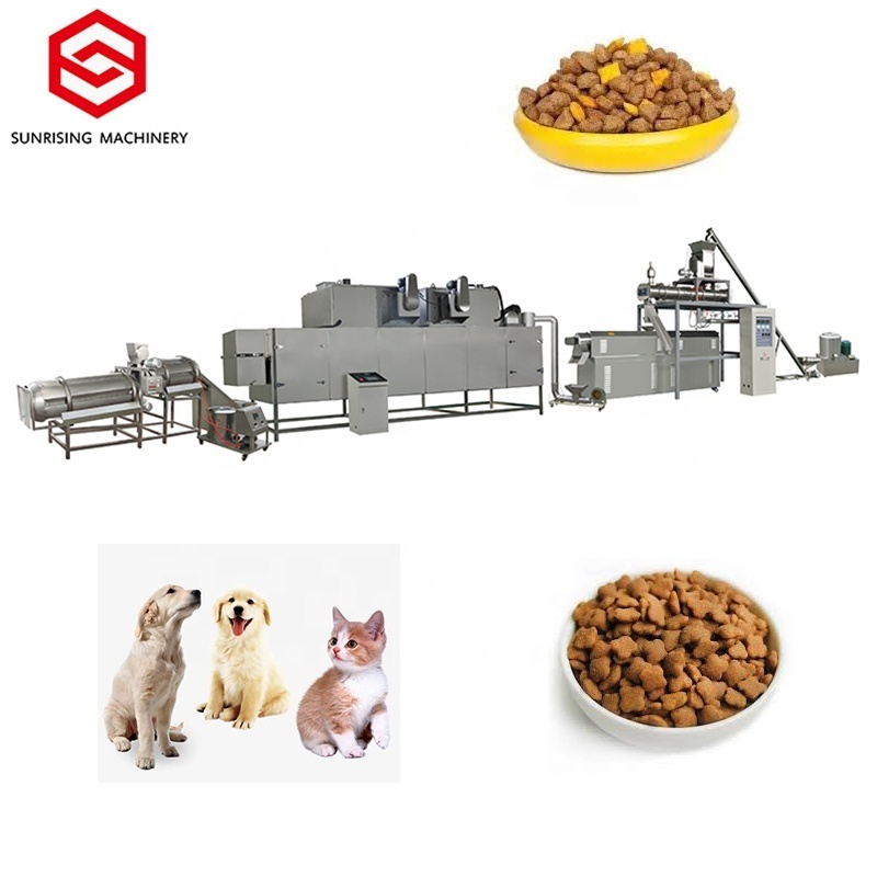 Inflated kibble small wet dog food machine extruder cat food machine pet food processing machine