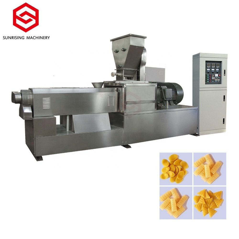 Automatic 3d pani puri golgappa fryums pellet production line maker pani puri making machine snacks