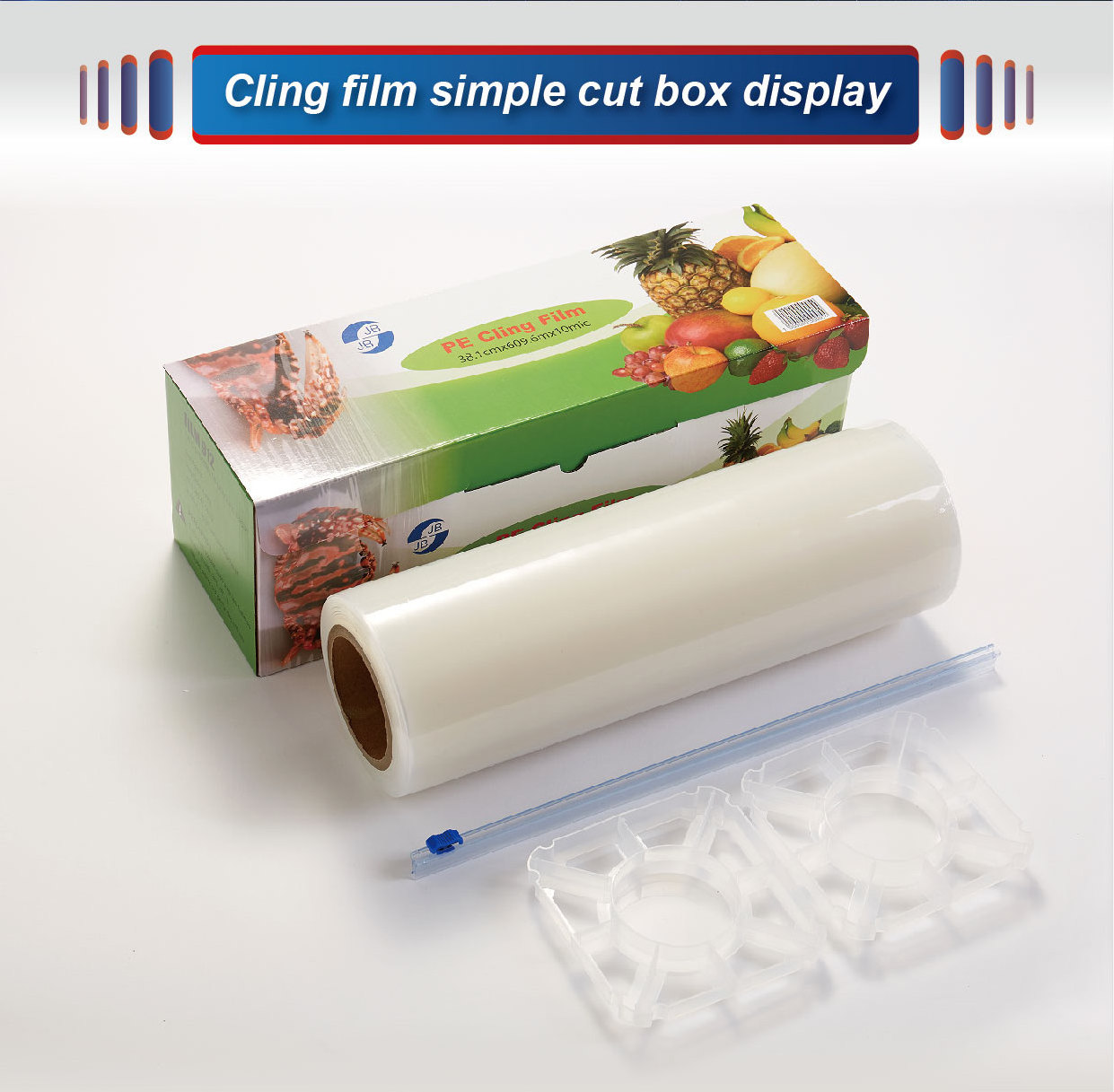 Dispenser Box Slide Cutter PE Food Wrap