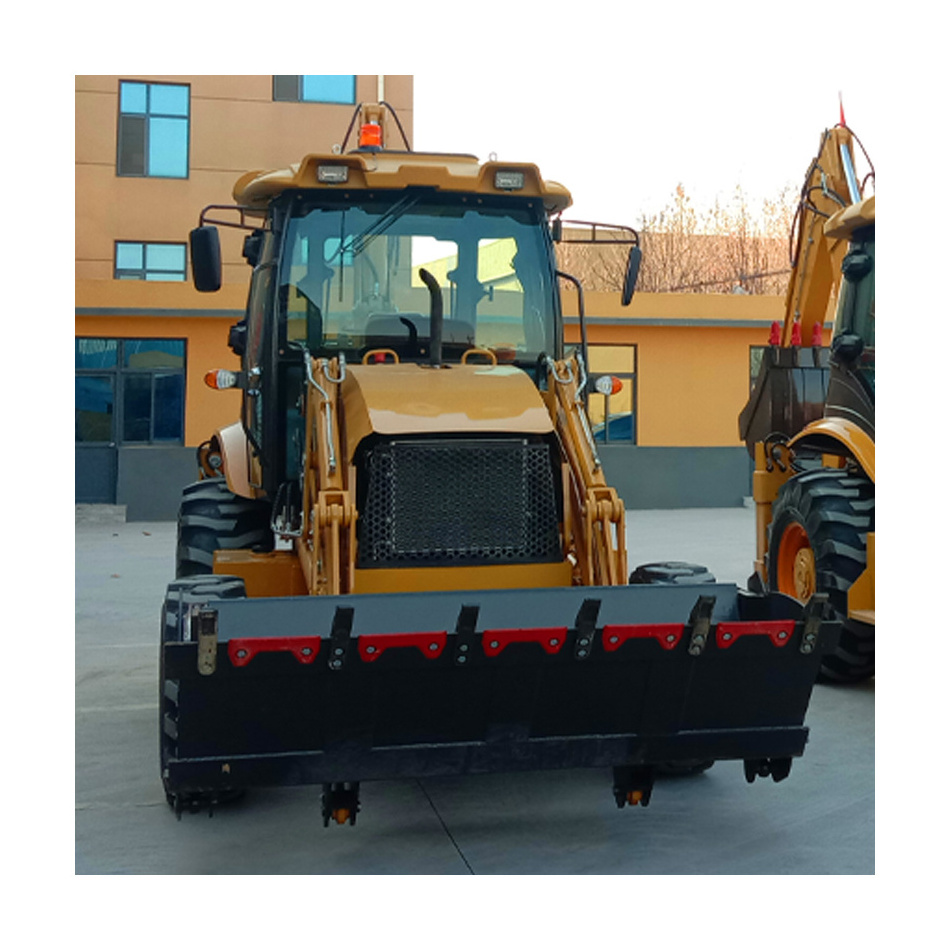 Factory supply directly wheel loaders Backhoe Loader with consistent size of front and rear tires