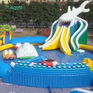 Commercial popular water slides inflatable water slide water park with pool nip slip on a waterslide