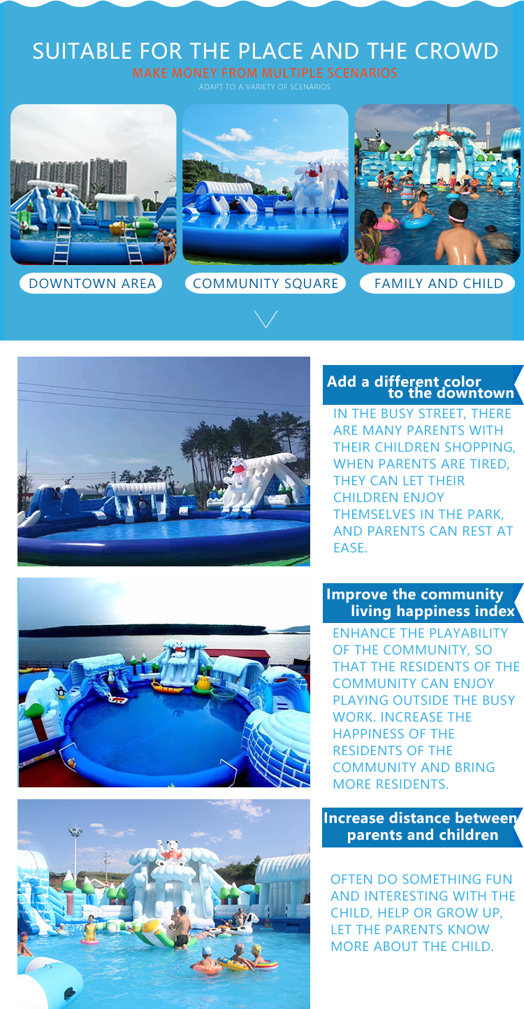 Commercial Large Inflatable Wave Water Pool Slide For Kids And Adult Summer Inflatable Water Slide