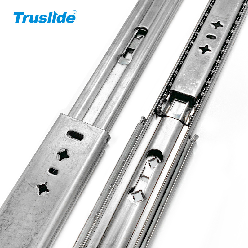 TH2053SS 115 kg load rating drawer slide rail 53mm heavy duty drawer two way 1500mm long drawer slide