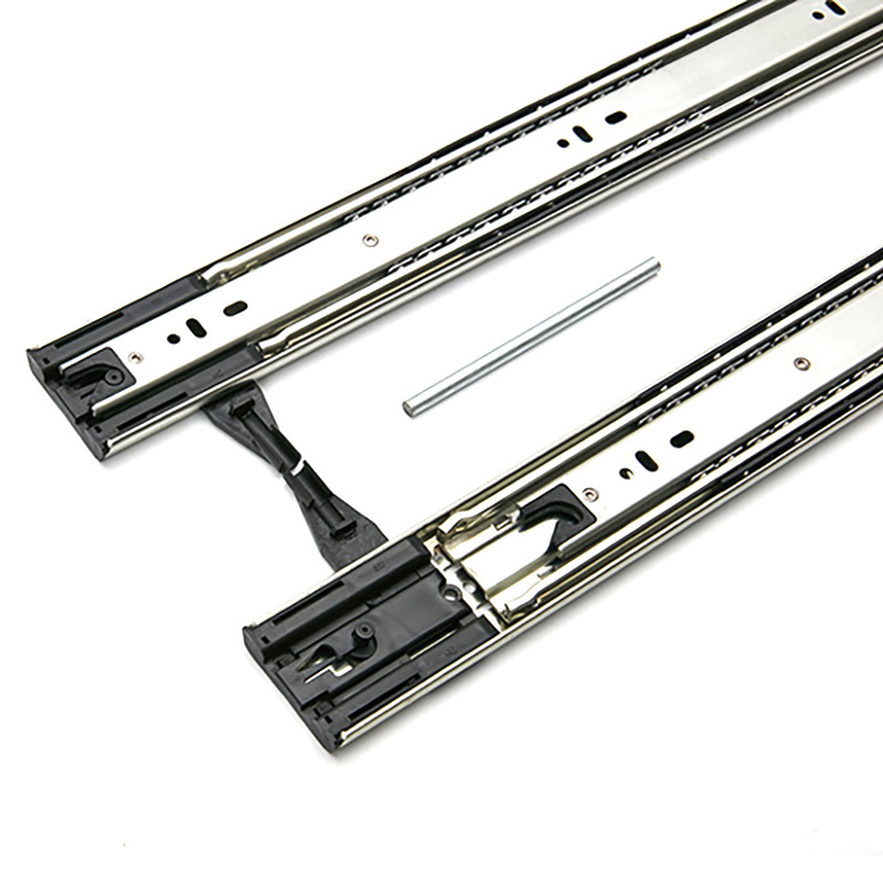 New product full extension interlock drawer hardware ball bearing anti tilt drawer slides