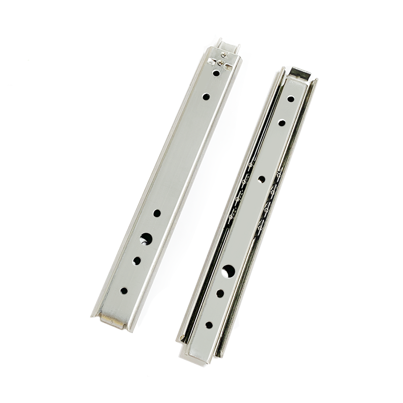 27mm wide two section industrial drawer slide rails thickened stainless steel 304 rail cabinet load 35KG