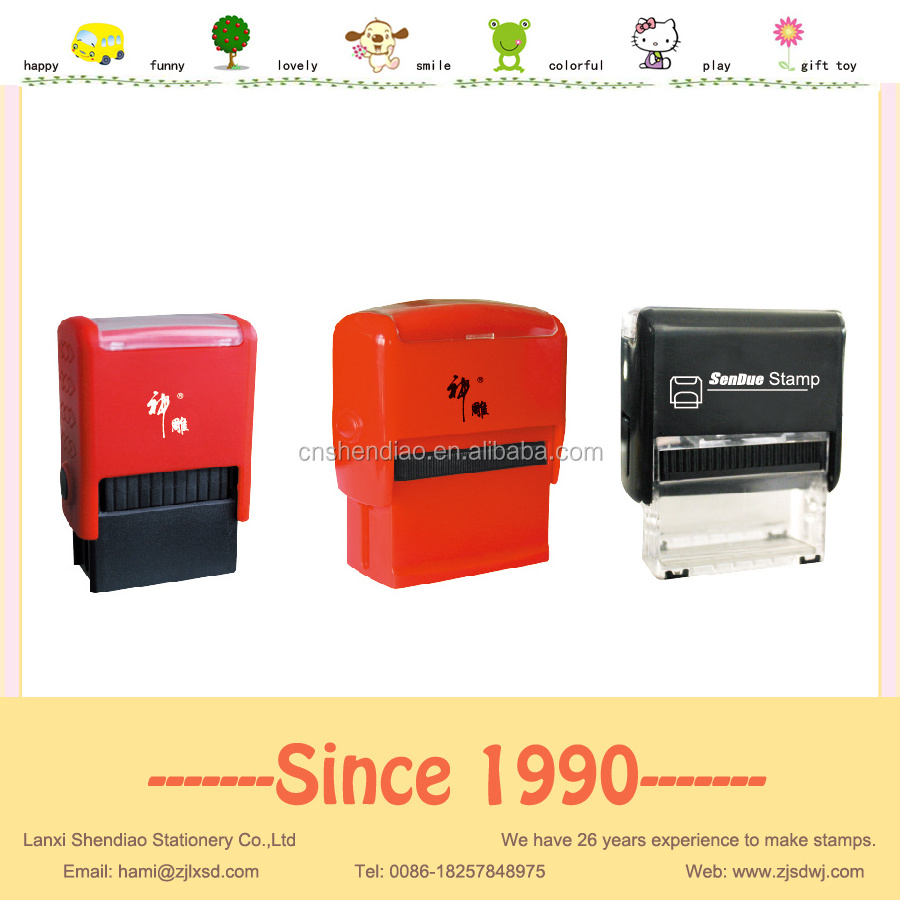 Easy to operate Plastic self inking stamp flash machine